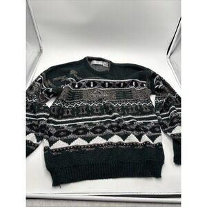 Vintage Michael Gerald Sweater‎ Men's Size Large 100% Acrylic Geometric